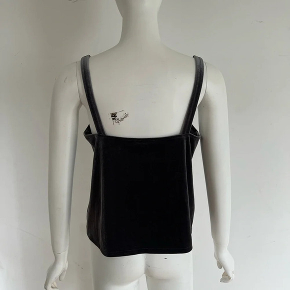 Madewell Velvet Gray Silver Cami Tank Top Blouse Sleeveless Size Small S - Picture 8 of 10